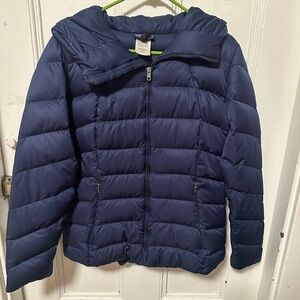 Patagonia Dark Blue Down Jacket size L EUC